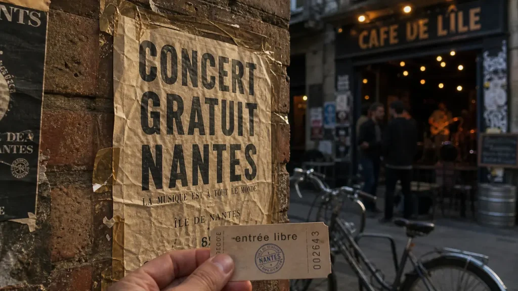 Concert gratuit Nantes ce week-end : entrée libre, affiche et ticket