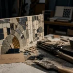 Mosaique Nantes : atelier artisan mosaïque avec tesselles
