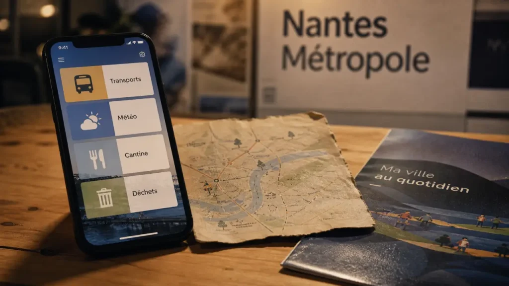 Nantes dans ma poche : smartphone pour transports, cantine et déchets