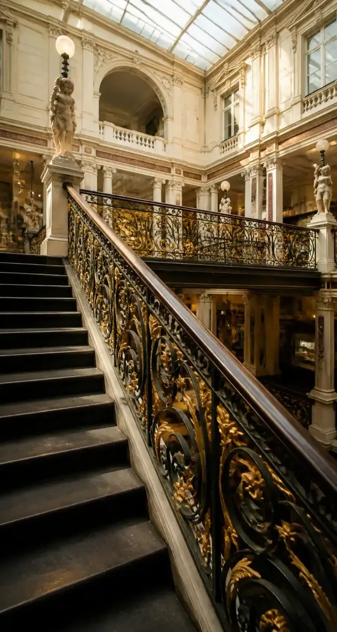 Détail d'architecture du Passage Pommeraye à Nantes