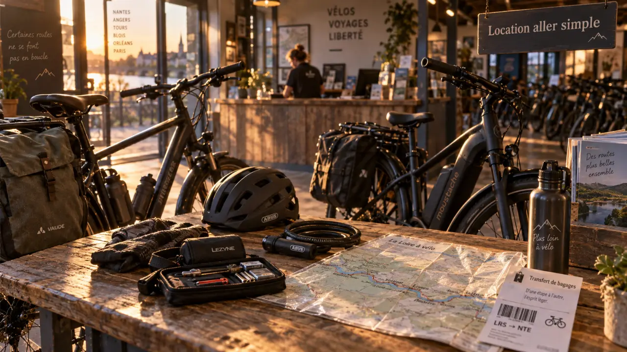 Détours de Loire : location aller simple de vélo