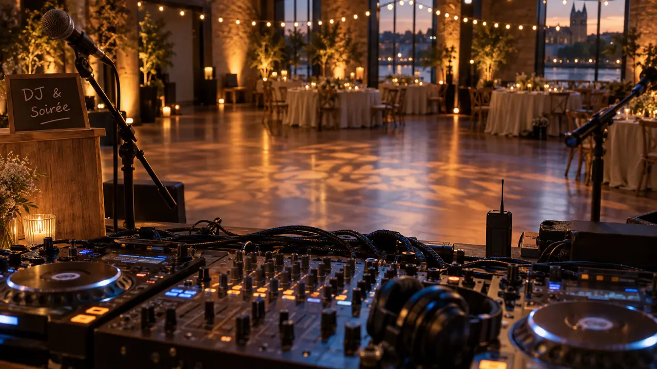 dj nantes : régie DJ en salle de réception à Nantes