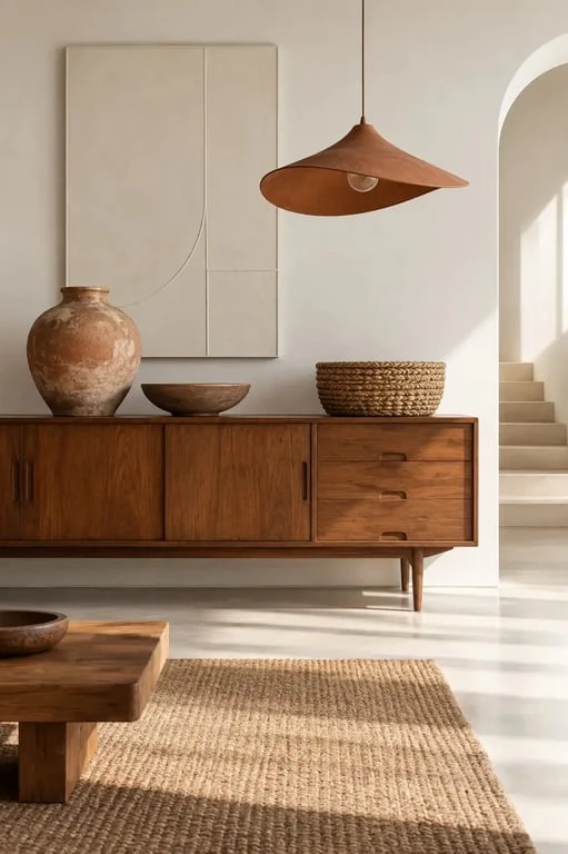 Décoration maison Nantes avec mobilier vintage et objets artisanaux