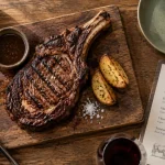 Restaurant de viande Nantes : côte de bœuf maturée grillée au barbecue