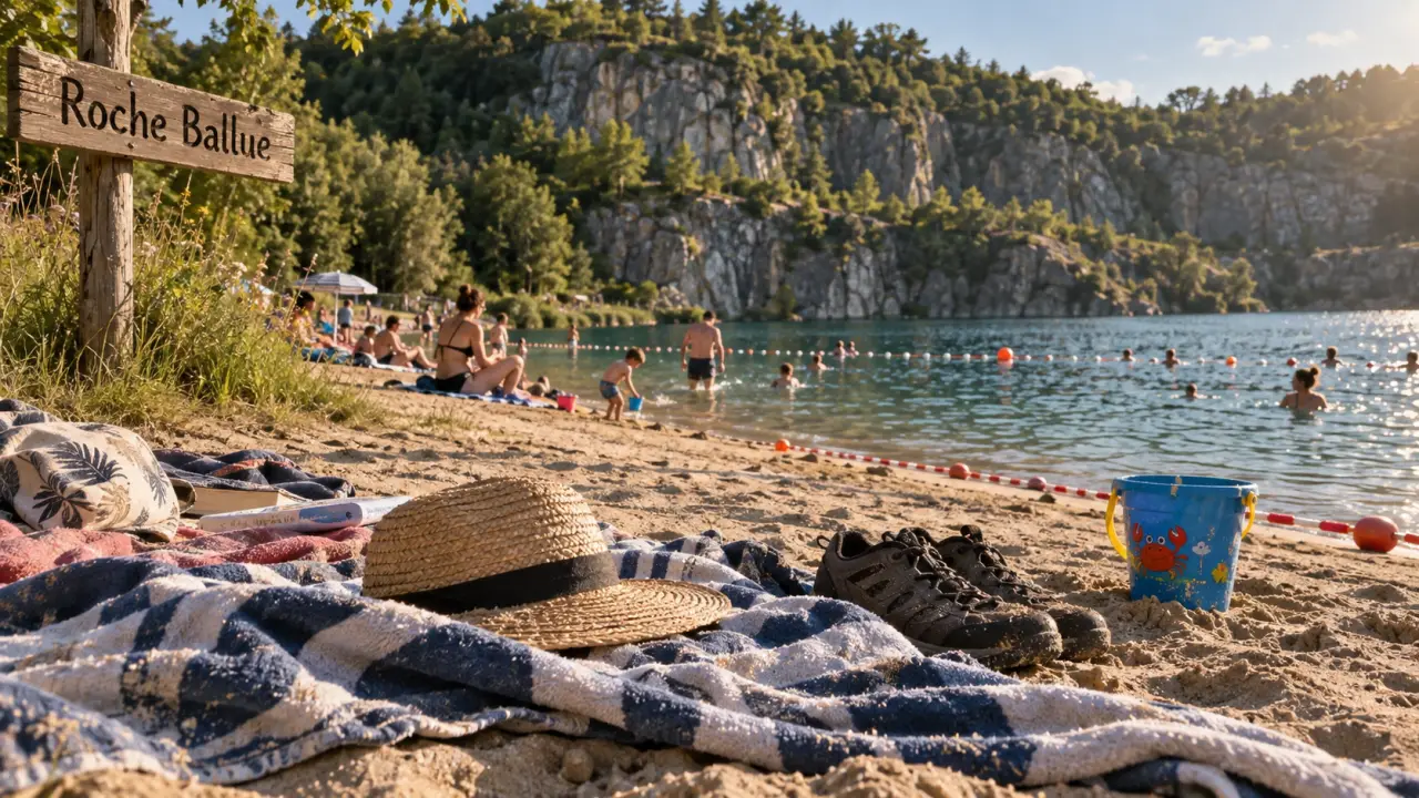 Roche Ballue, ou se baigner a nantes : plage de baignade balisée