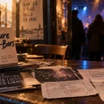 Culture barbare Nantes, ambiance Bar-Bars dans un café nantais, porte vers concert