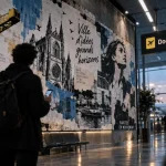 Docteur Paper expose son univers dans l’aéroport Nantes Atlantique