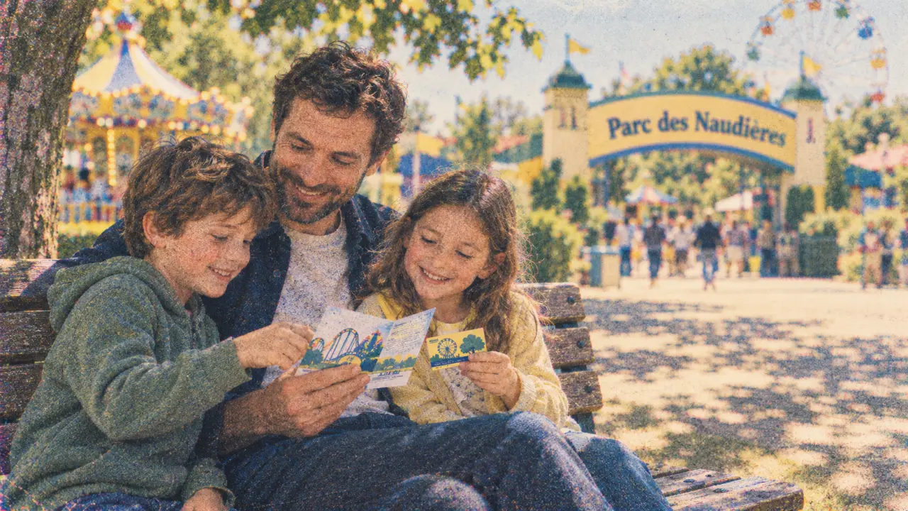 Parc d'attraction autour de Nantes : famille au Parc des Naudières, tickets et entrée